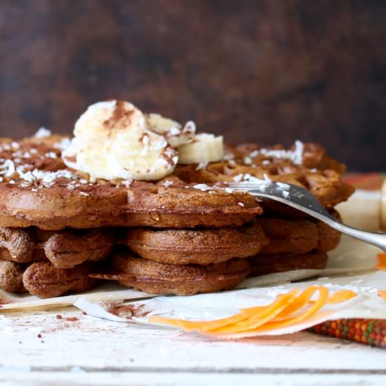 Carrot Cake Waffles