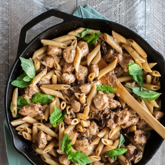 Penne with Chicken and Sun Dried Tomato