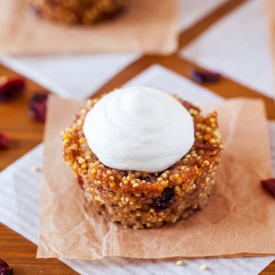 Caramel Apple Millet Cupcakes
