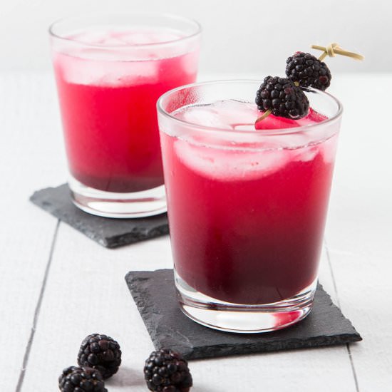 Blackberry-Ginger Gin Cocktail