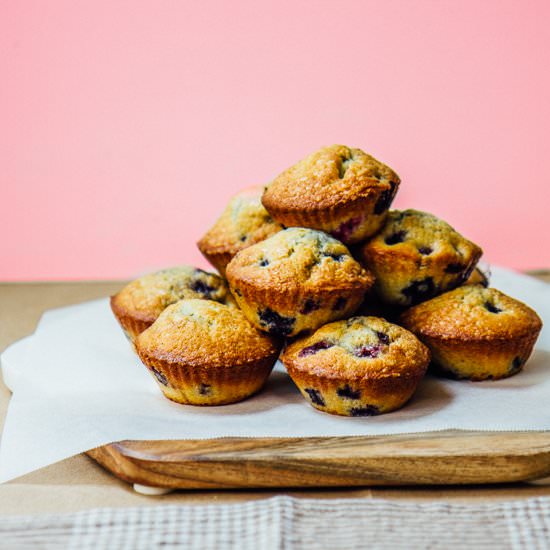 Brown Butter Blueberry Muffins