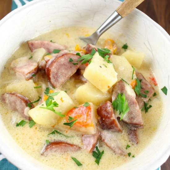 Smoked Sausage & Potato Soup