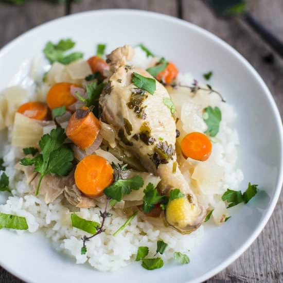 Slow Cooker Drunken Chicken