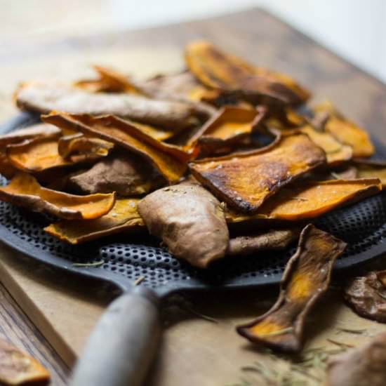 Sweet Potato Skin Chips