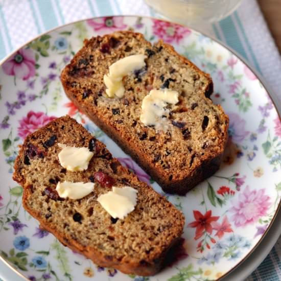 Banana Bread with Cacao Nibs