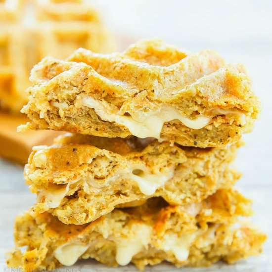 Cauliflower Waffle Grilled Cheese