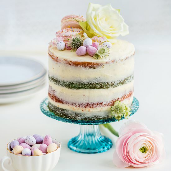 Coconut and Vanilla Naked Cake