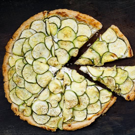 Goat Cheese & Zucchini Tart