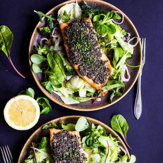 Chia Crusted Salmon