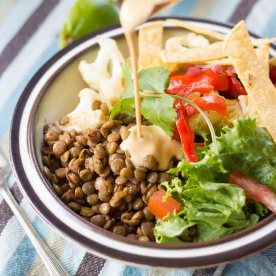 Lentil Taco Bowls