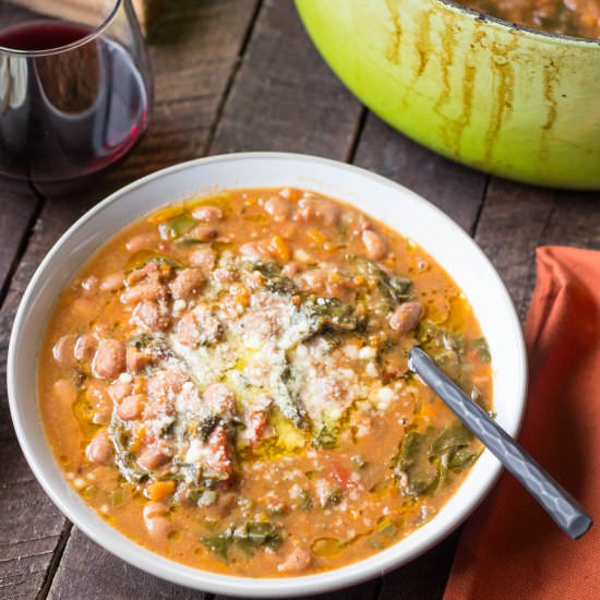 Ribolita: Tuscan Bean + Kale Soup