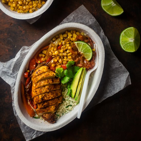 DIY Chipotle Chicken Burrito Bowl