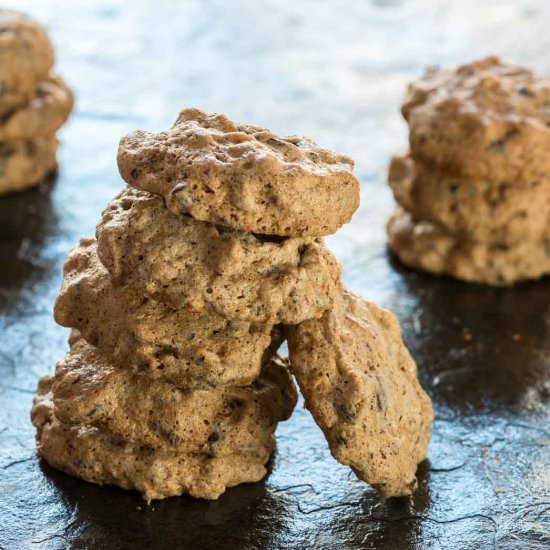 Hazelnut Chocolate Meringue Cookies