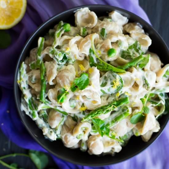 Creamy Cashew Lemon Pasta