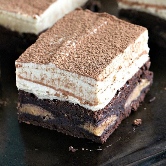 Peanut Butter Mousse Brownies