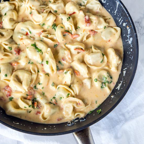 Creamy Tomato Basil Tortellini