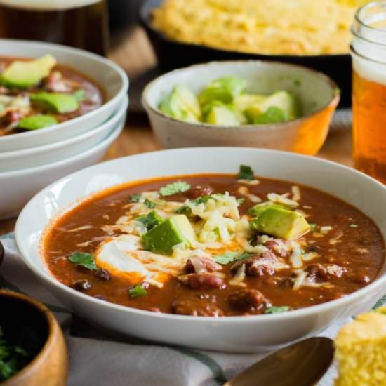 Chunky Beef and Bean Chili
