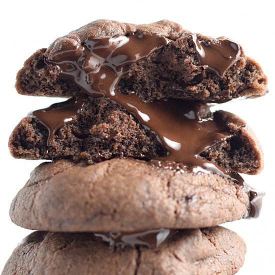 No-Butter Double Chocolate Cookies