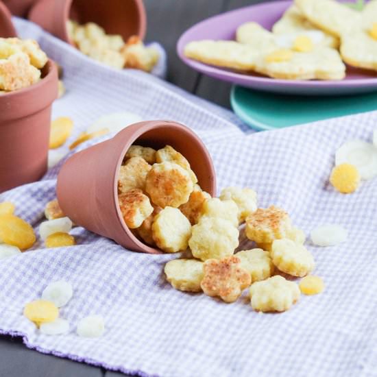 Carrot Cheddar Crackers