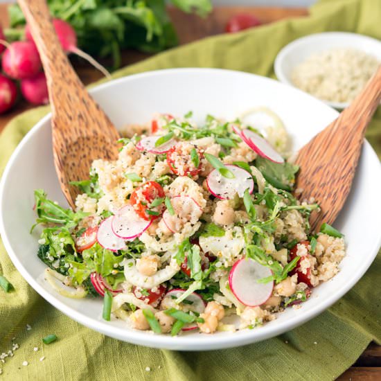 Quinoa Fennel Chickpea Salad