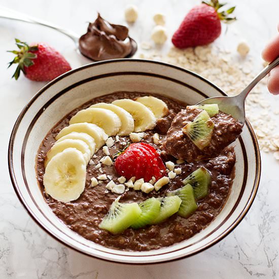 Nutella Cocoa Oatmeal