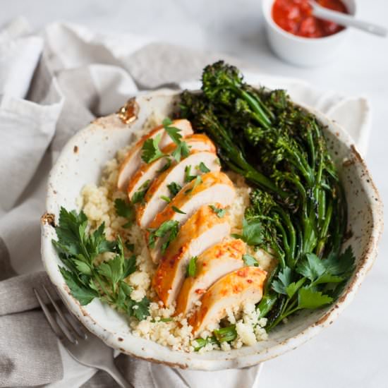Roasted Harissa Chicken and Veggies