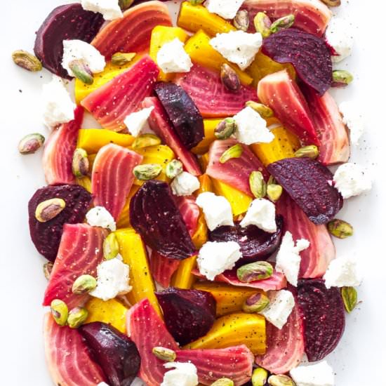 Beet, Goat Cheese & Pistachio Salad