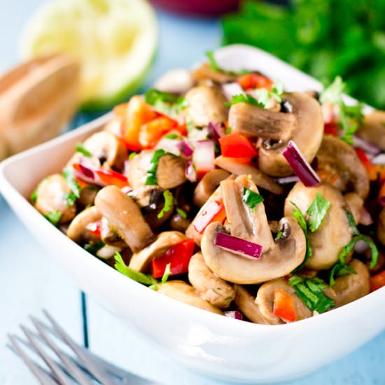 Marinated Mushrooms with Lime