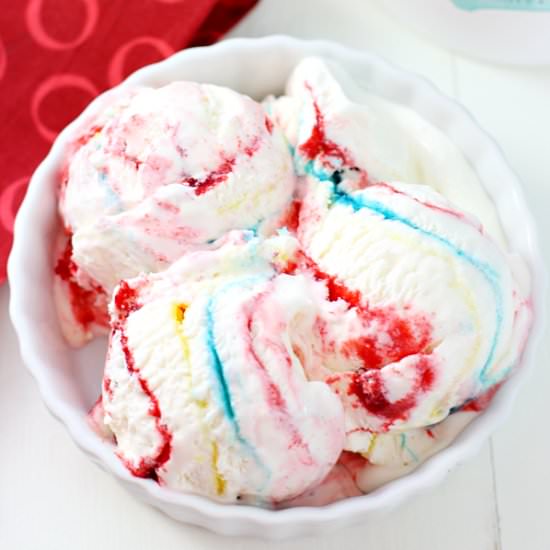 Superman Jello Swirl Ice Cream
