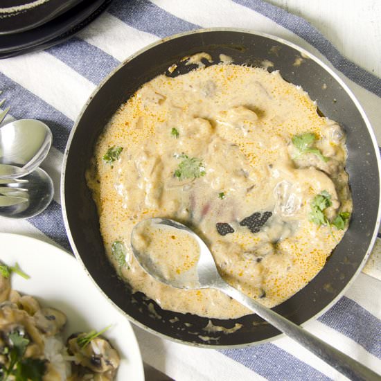 Creamy Mushroom-Only Stroganoff