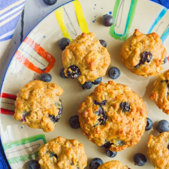 Banana Blueberry Muffins