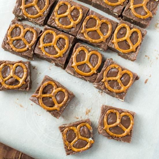 Pretzel Nutella Fudge