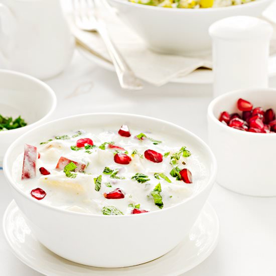 Minty Fruit Raita