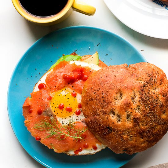 GoodFriday Salmon Sriracha Sandwich