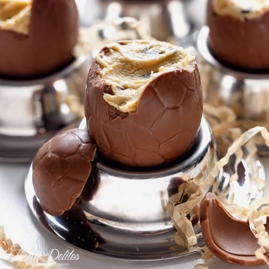 Cookie Dough Filled Easter Eggs