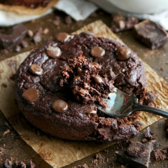 Healthy Deep Dish Chocolate Cookies