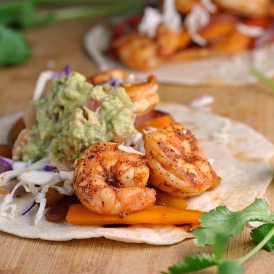 Easy Shrimp Fajitas