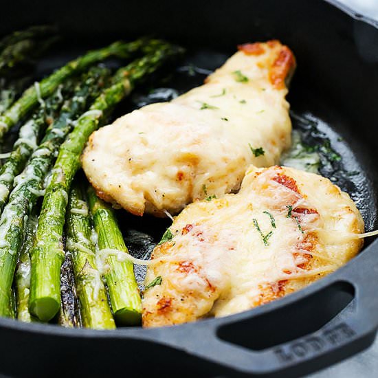 Garlic Parmesan Chicken Asparagus