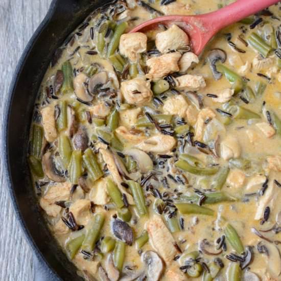 Creamy Chicken & Wild Rice Skillet