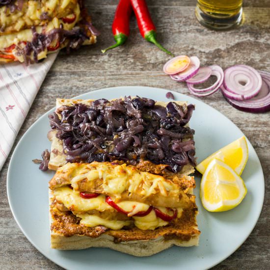Cheese Stuffed Chicken Sandwich