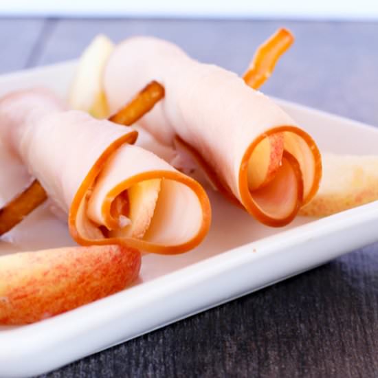 Apple & Goat Cheese Turkey Roll Ups