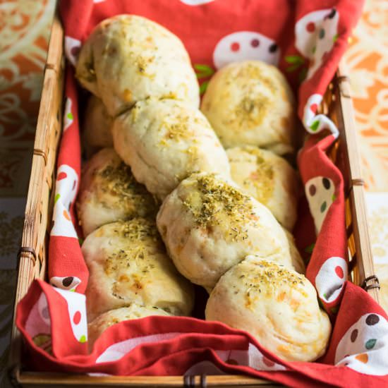 Italian Herbs & Cheese Subway Rolls