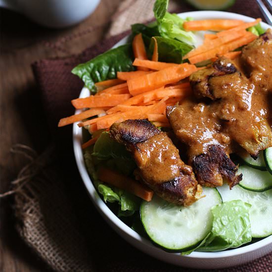 Chicken Satay Salad