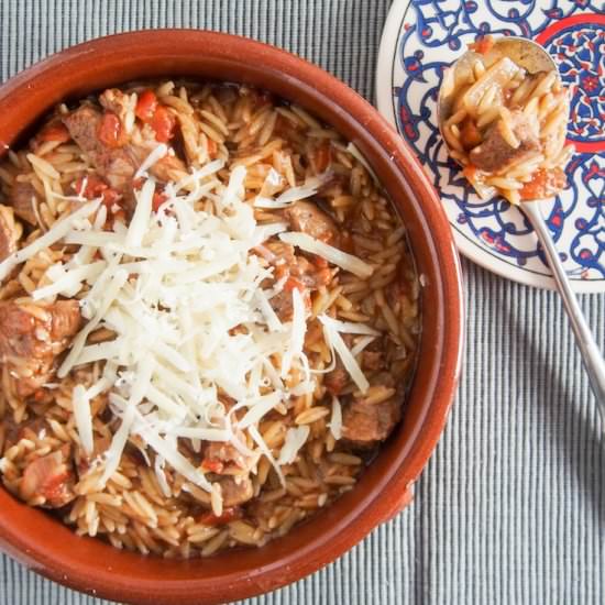 Youvetsi (Greek Meat and Orzo Stew)