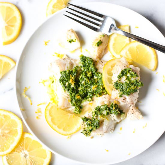 Lemon Pesto Fish Fillets