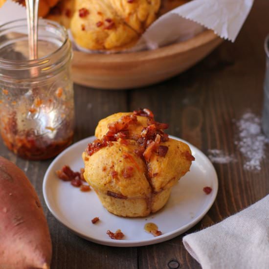 Sweet Potato Pull Apart Rolls