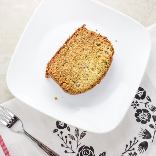 Banana Bread with Grated Lemon