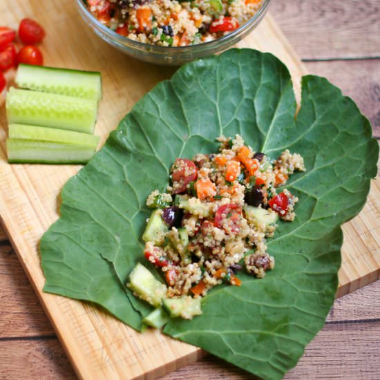 Quinoa Collard Wraps