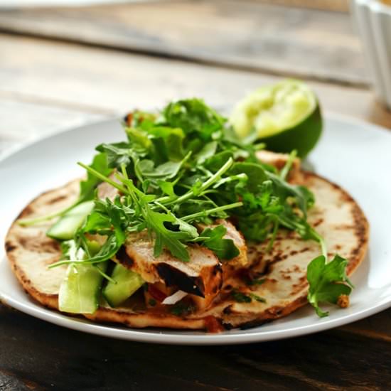 Chicken Curry Pita w/ Chutney