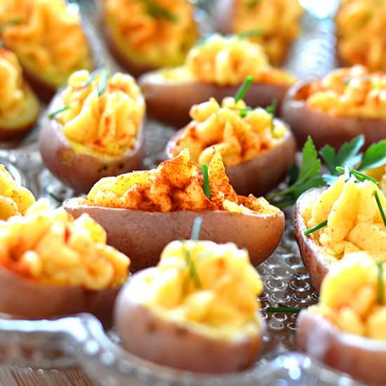 Vegan Deviled Potatoes